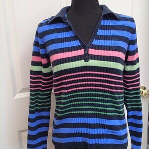 Jones New York Sport Women's Stripped Sweater Size Medium